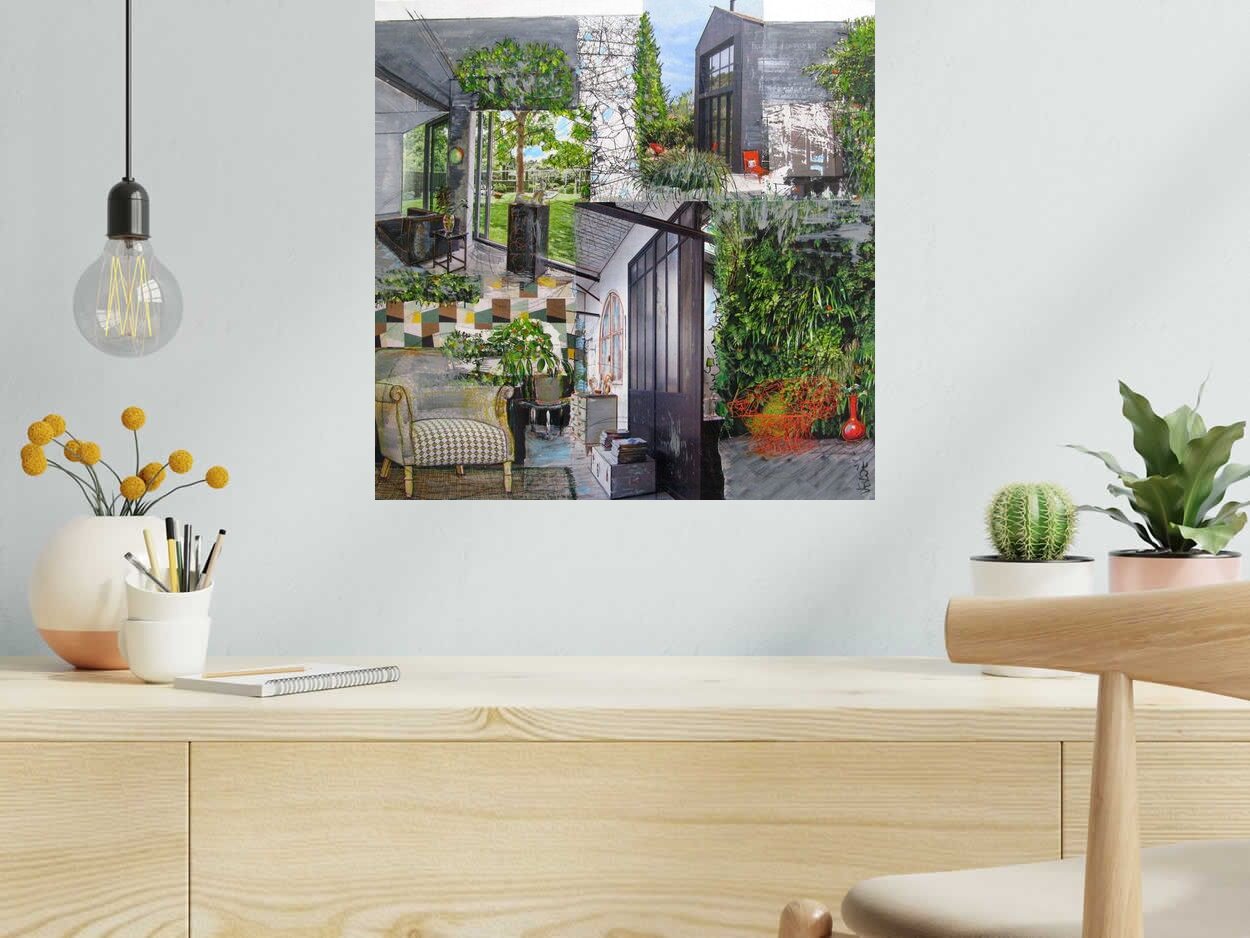 Tableau de VEROE a pour titre EFFET VERS SENS style figuratif dim : VEROEprix: