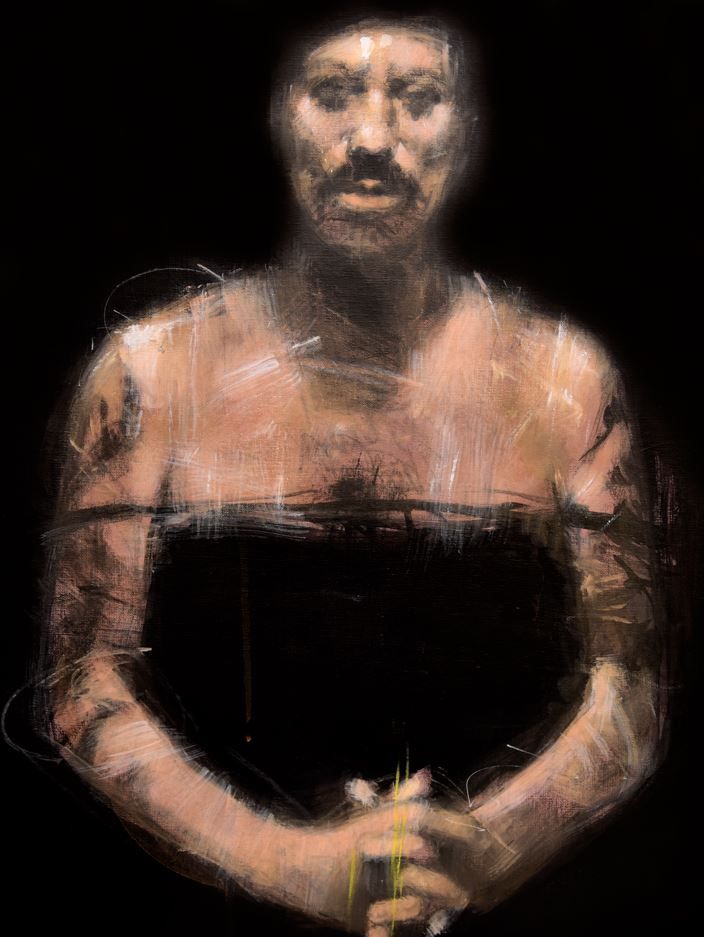 Editions d'art de MASSEBEUF Olivier a pour titre Velours noirs style figuratif dim : MASSEBEUF Olivierprix:70
