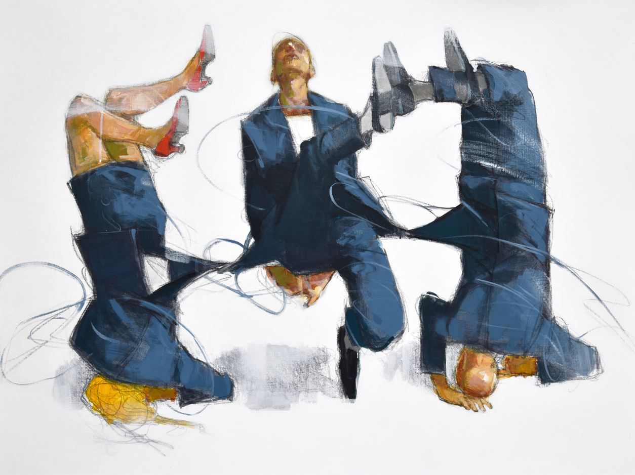 Editions d'art de MASSEBEUF Olivier a pour titre Alternative cancan style figuratif dim : MASSEBEUF Olivierprix:70