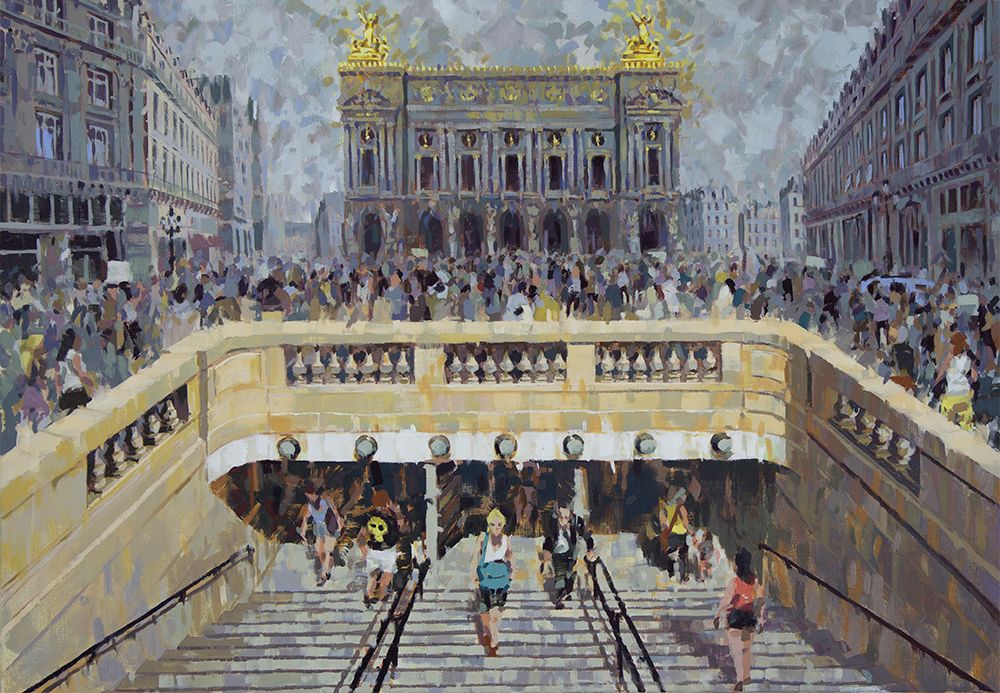 Tableau de HEATON RUDYARD a pour titre Opera Garnier style figuratif dim : HEATON RUDYARDprix:1800