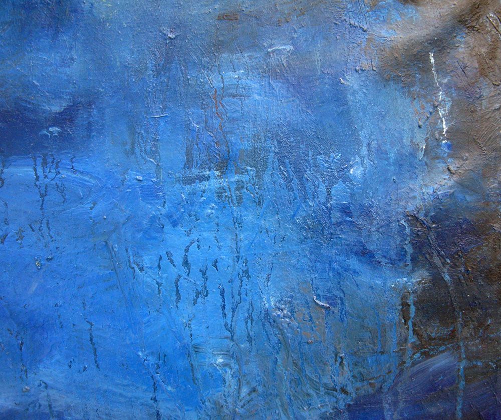 Tableau de PASCALE JACQUEMOND a pour titre BLUE WATER style abstrait dim : PASCALE JACQUEMONDprix: