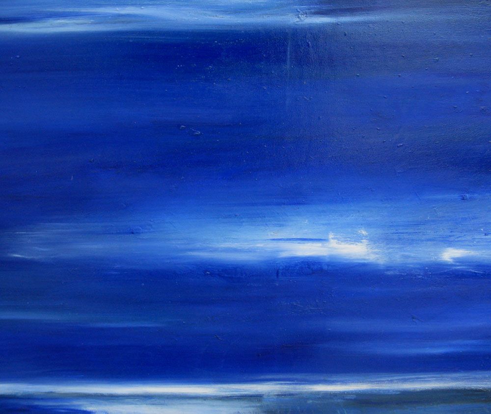 Tableau de PASCALE JACQUEMOND a pour titre La mer la nuit style abstrait dim : PASCALE JACQUEMONDprix:700
