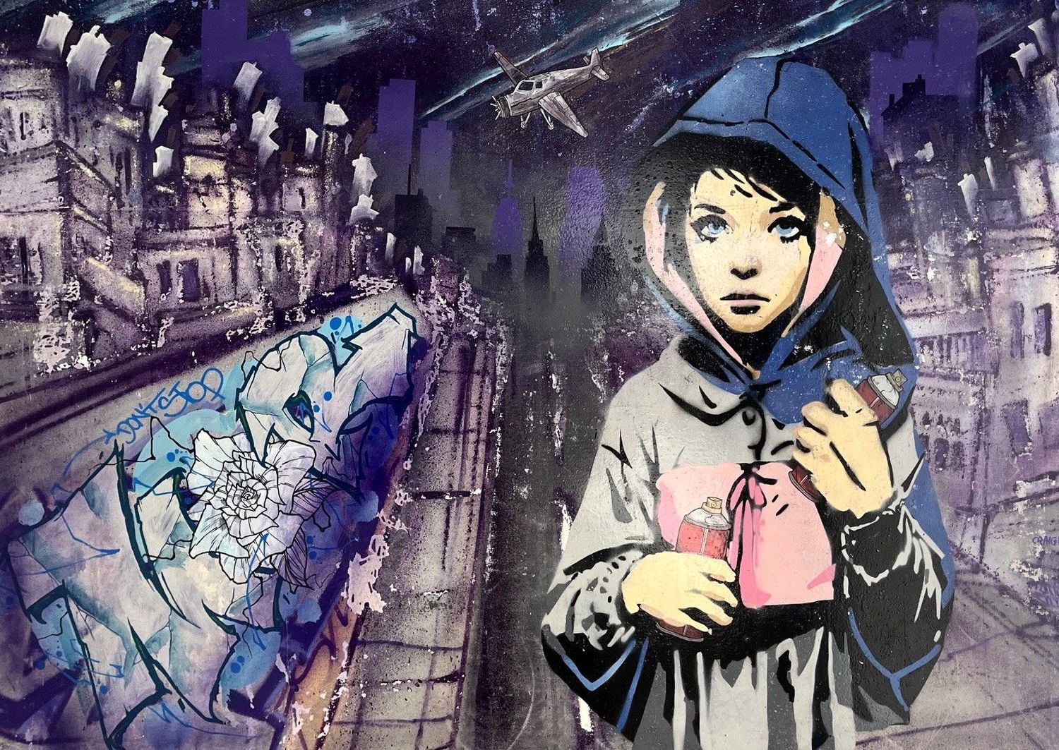 Tableau de Craig & Emer a pour titre Passion style graffiti, street art dim : Craig & Emerprix:700