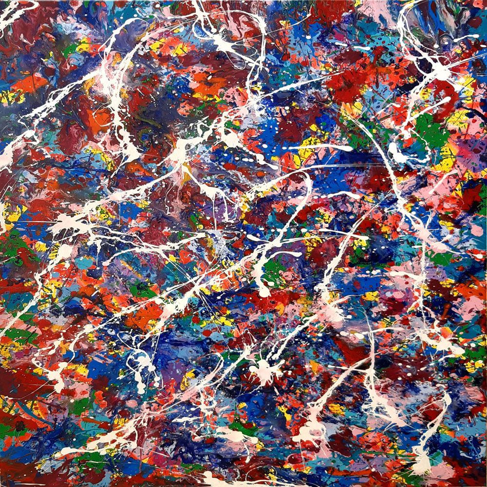 Peinture abstraite grande taille NONAME B17 – STEPHANE RIME – 140 × 100 cm