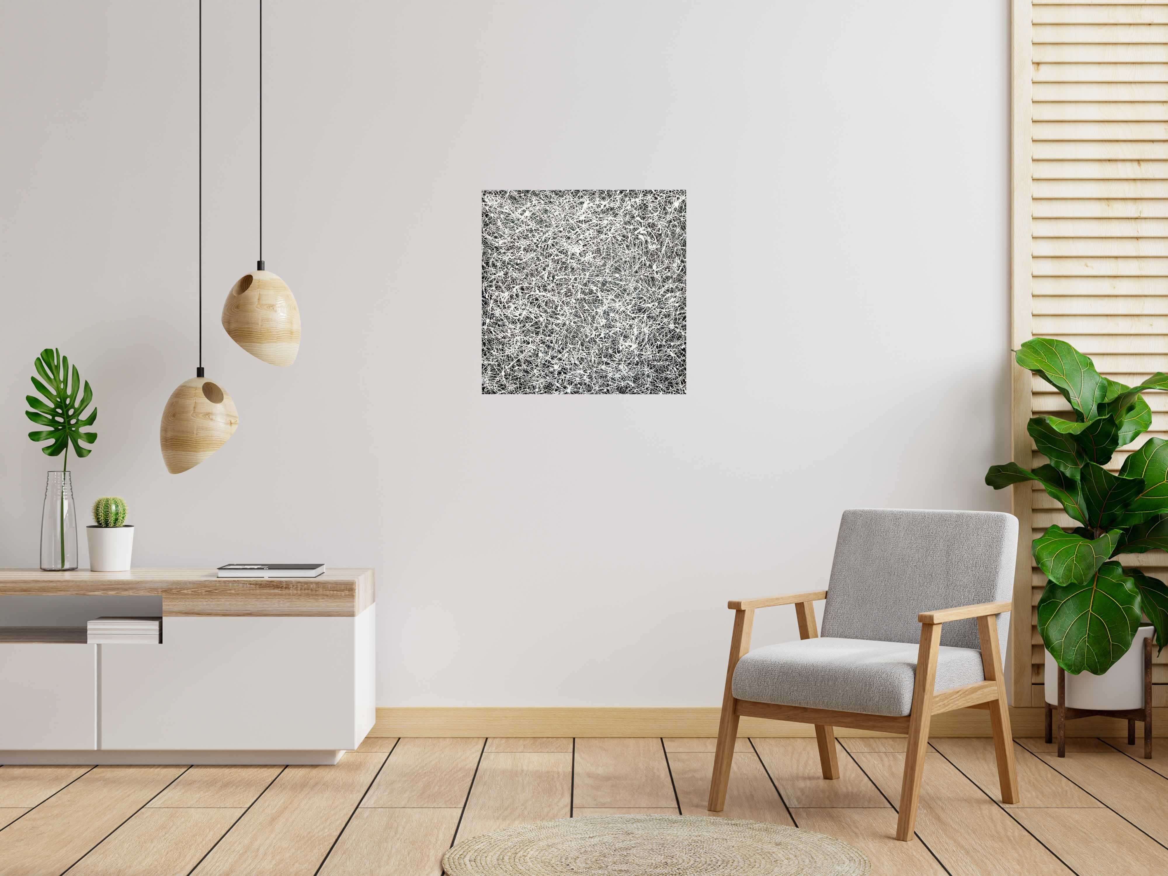 Peinture White sand de NASH dans un intérieur – 70 × 70 cm