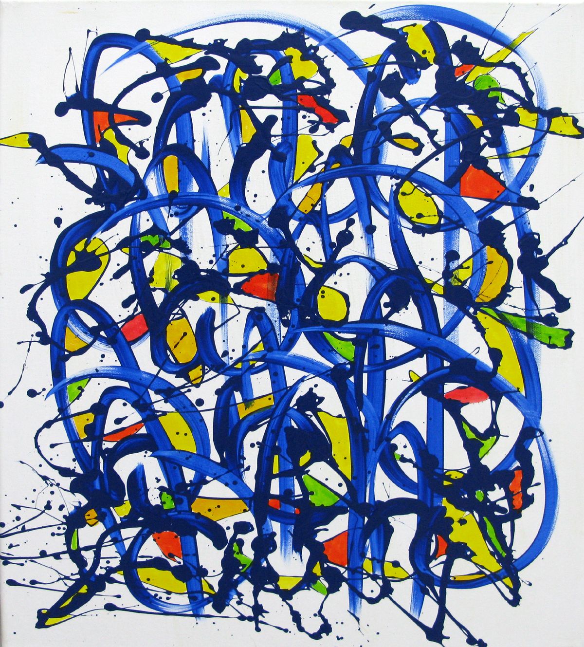 Peinture abstraite moyen format NONAME D102 – STEPHANE RIME – 54 × 65 cm