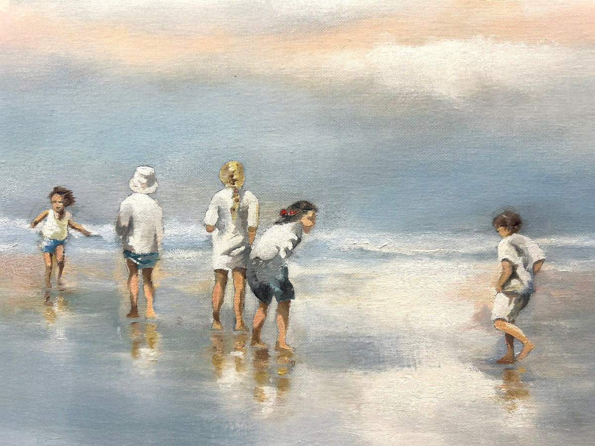 Peinture Ocean 07 de BDODET dans un intérieur – 60 × 73 cm