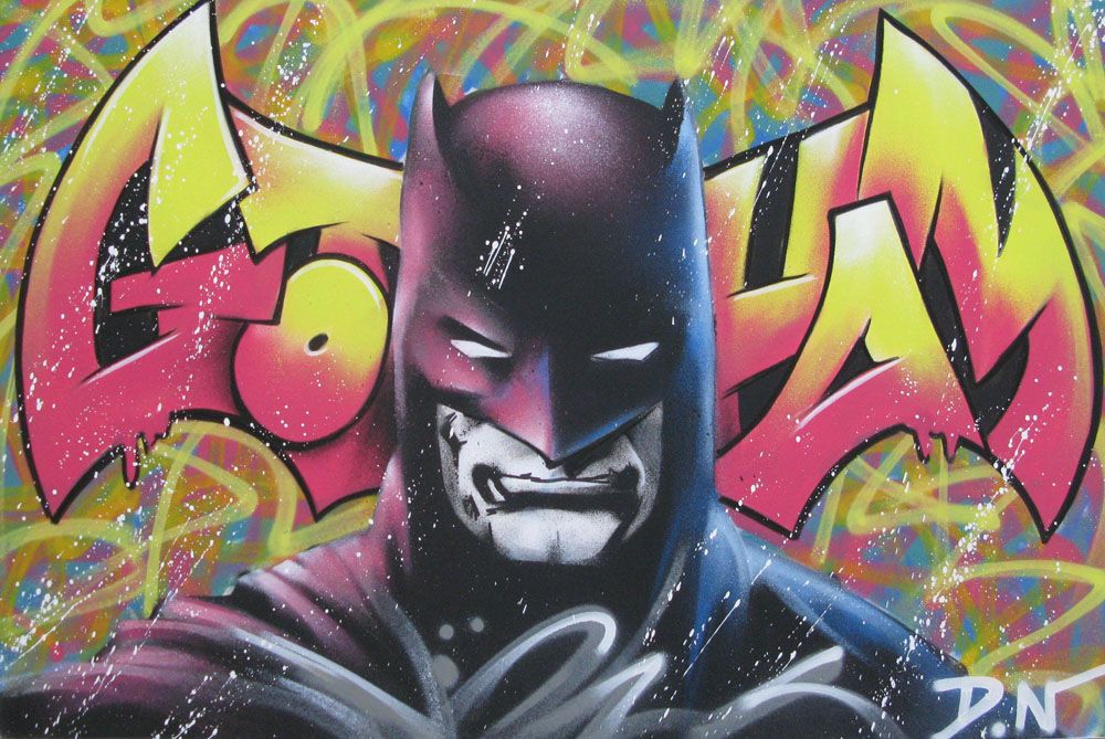 Peinture grand format GOTHAM – DN – 120 × 80 cm