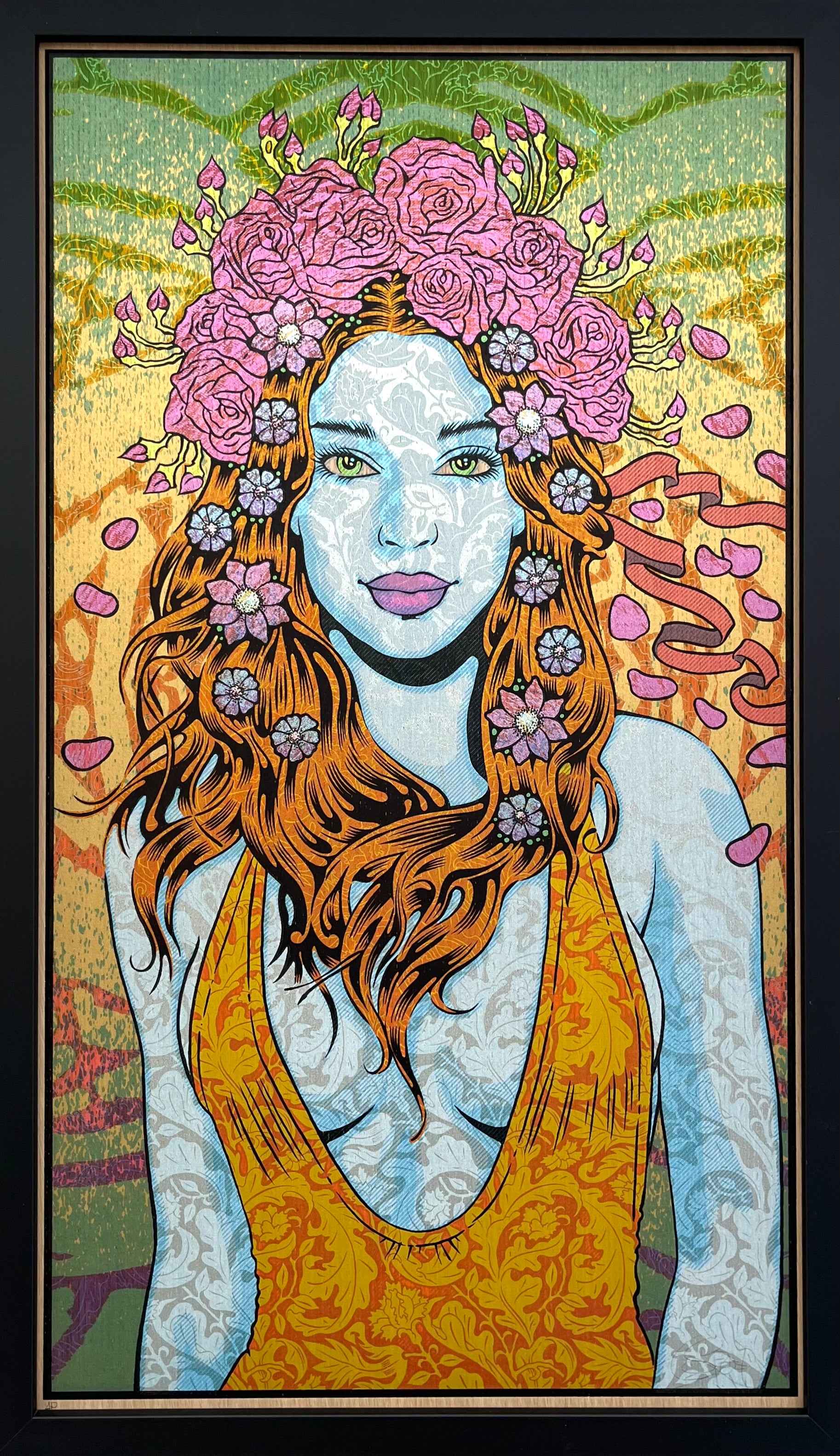 Peinture moyen format BERTHA wood panel AP – CHUCK SPERRY – 50 × 89 cm