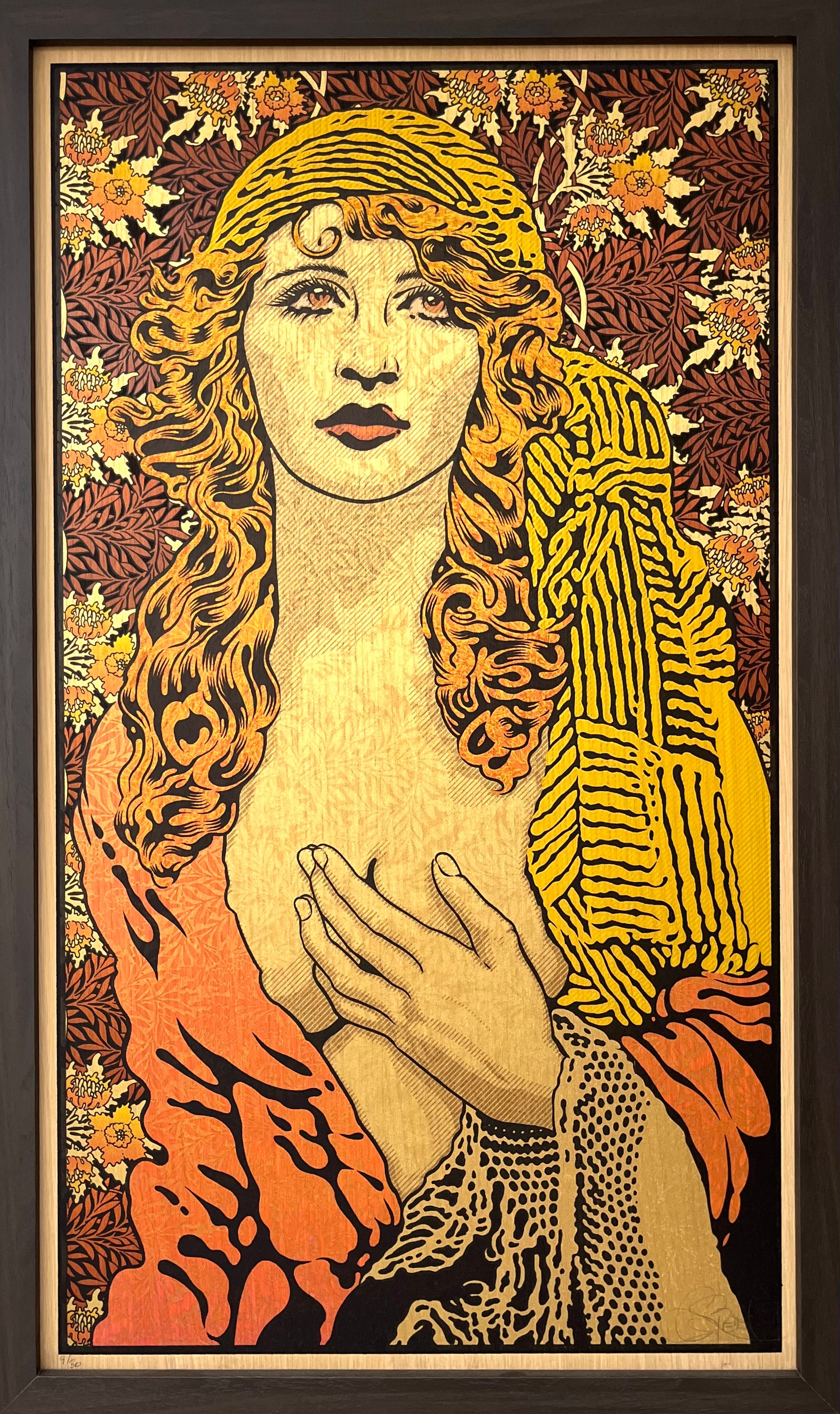 Peinture moyen format MAGDALENA wood panel – CHUCK SPERRY – 47 × 81 cm