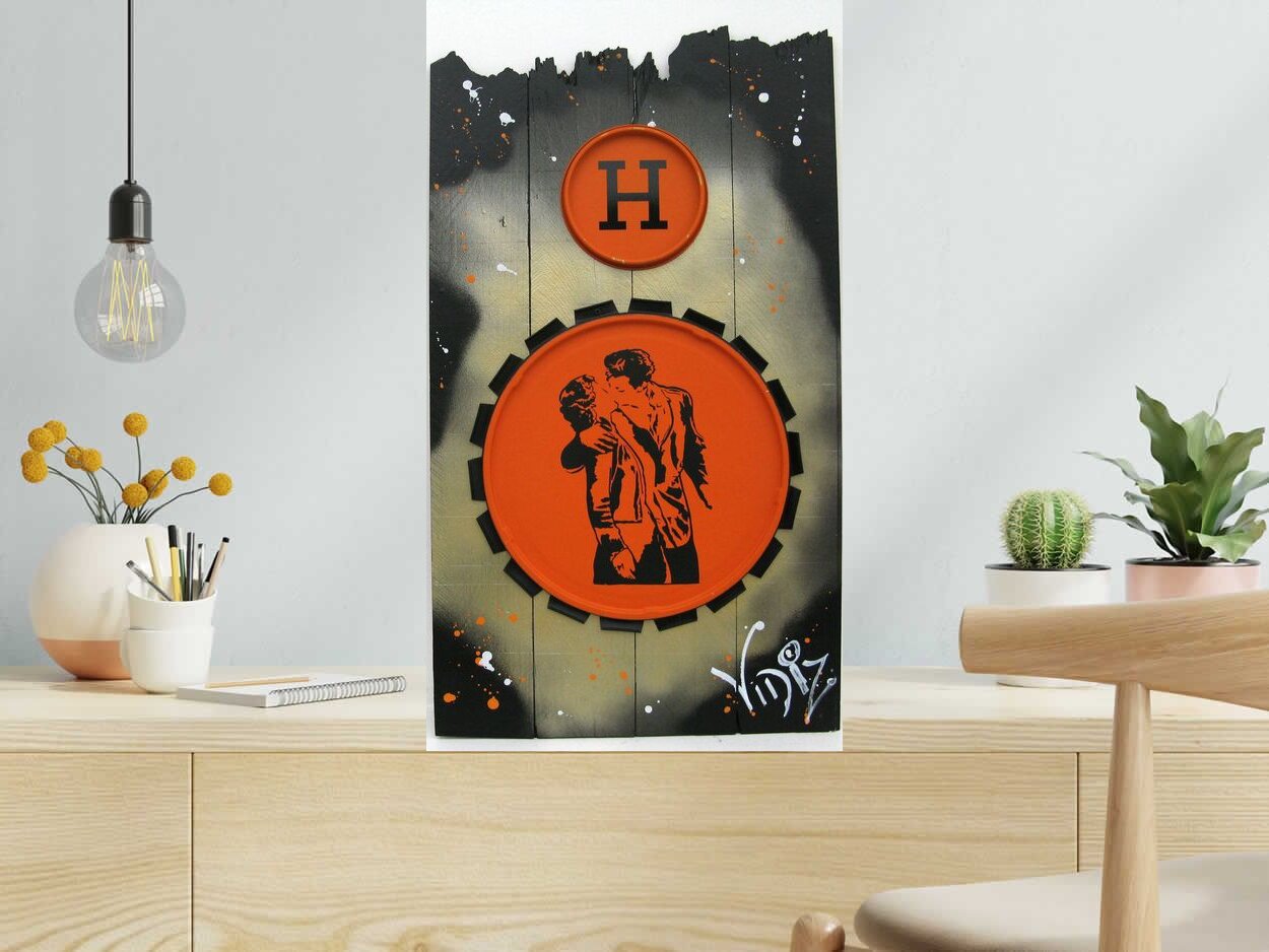 Peinture HERMES DOISNEAU de VIDIZ dans un intérieur – 74 × 41 cm