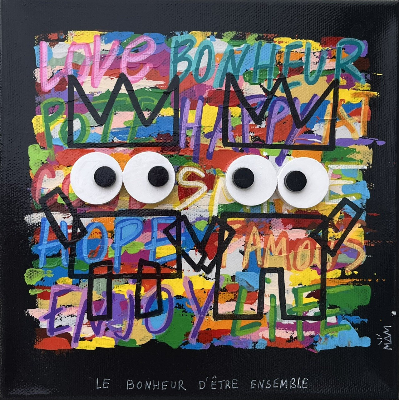 Peinture petit format Ensemble – MAM – 20 × 20 cm