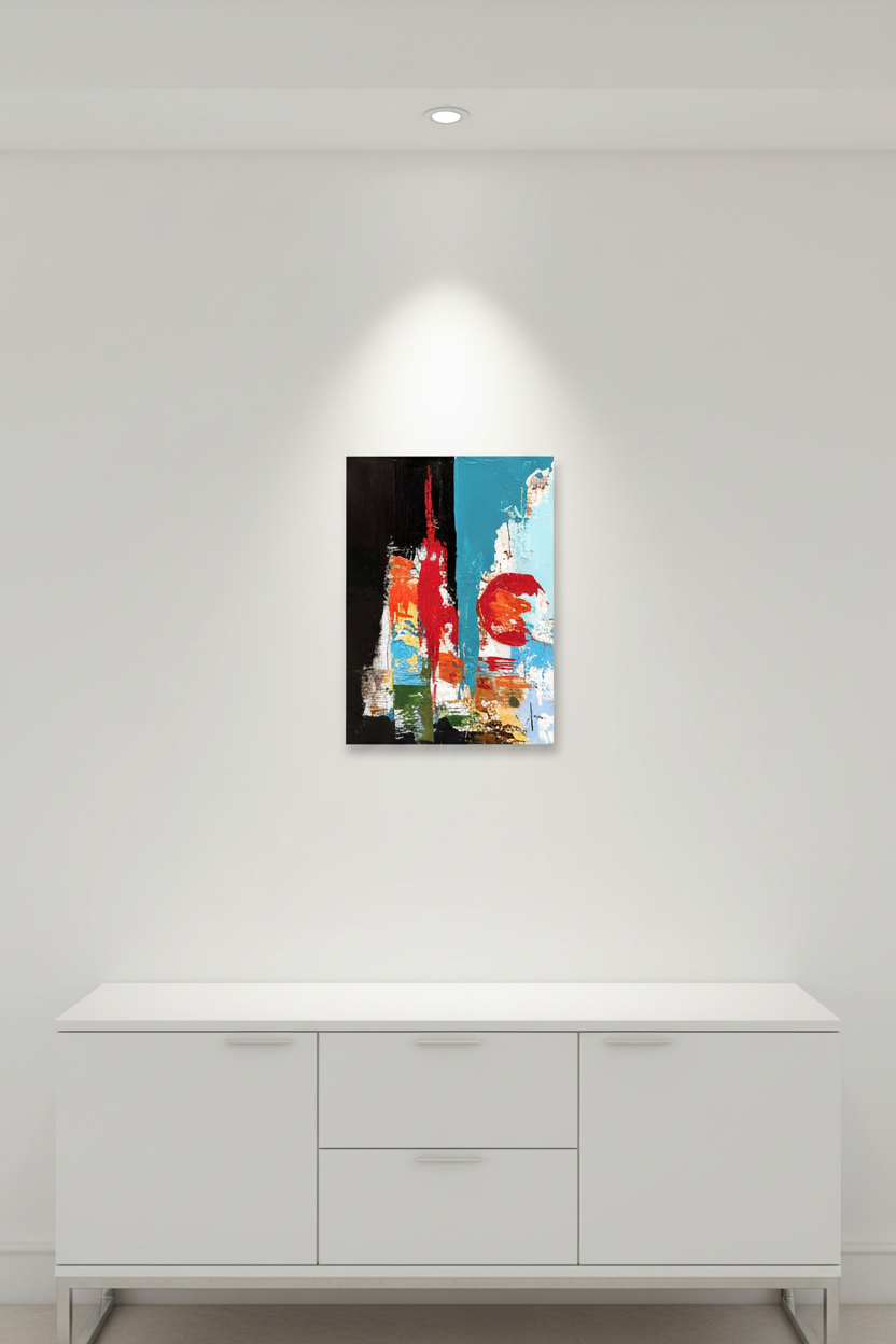 Peinture Composition de FARID AMRAR pour entrée design – 30 × 40 cm