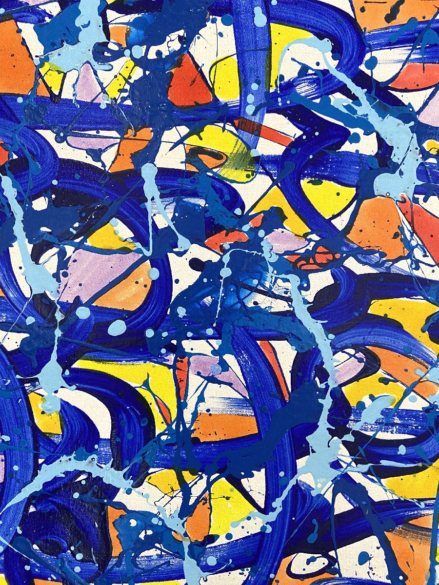 Tableau de STEPHANE RIME a pour titre NONAME E69 style abstrait dim : STEPHANE RIMEprix:2000
