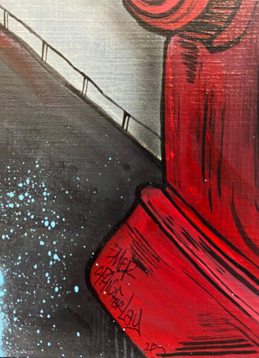 Tableau de Craig & Emer a pour titre Les Cornus 2 style street art dim : Craig & Emerprix:1200