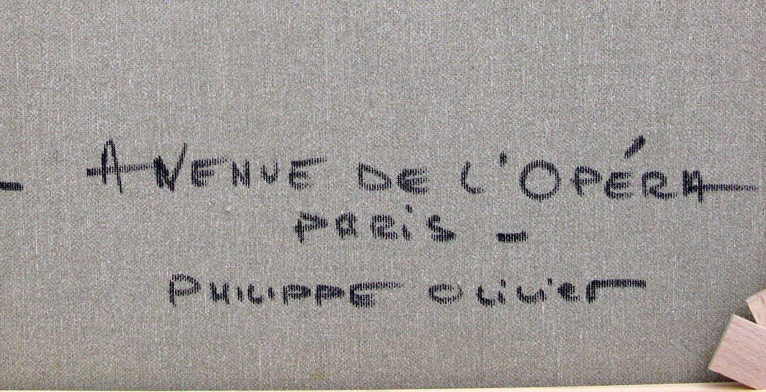 Tableau de PHIL a pour titre Avenue de l'opéra style figuratif dim : PHILprix:350