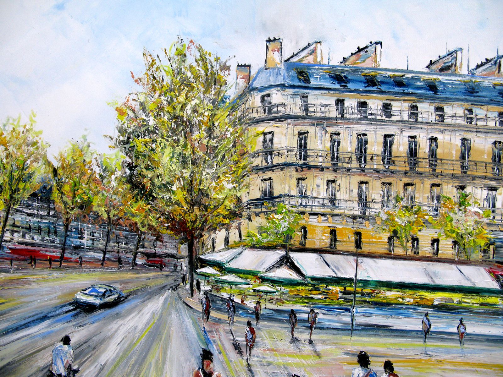 Tableau de PHIL a pour titre Sr Germain style figuratif dim : PHILprix:700