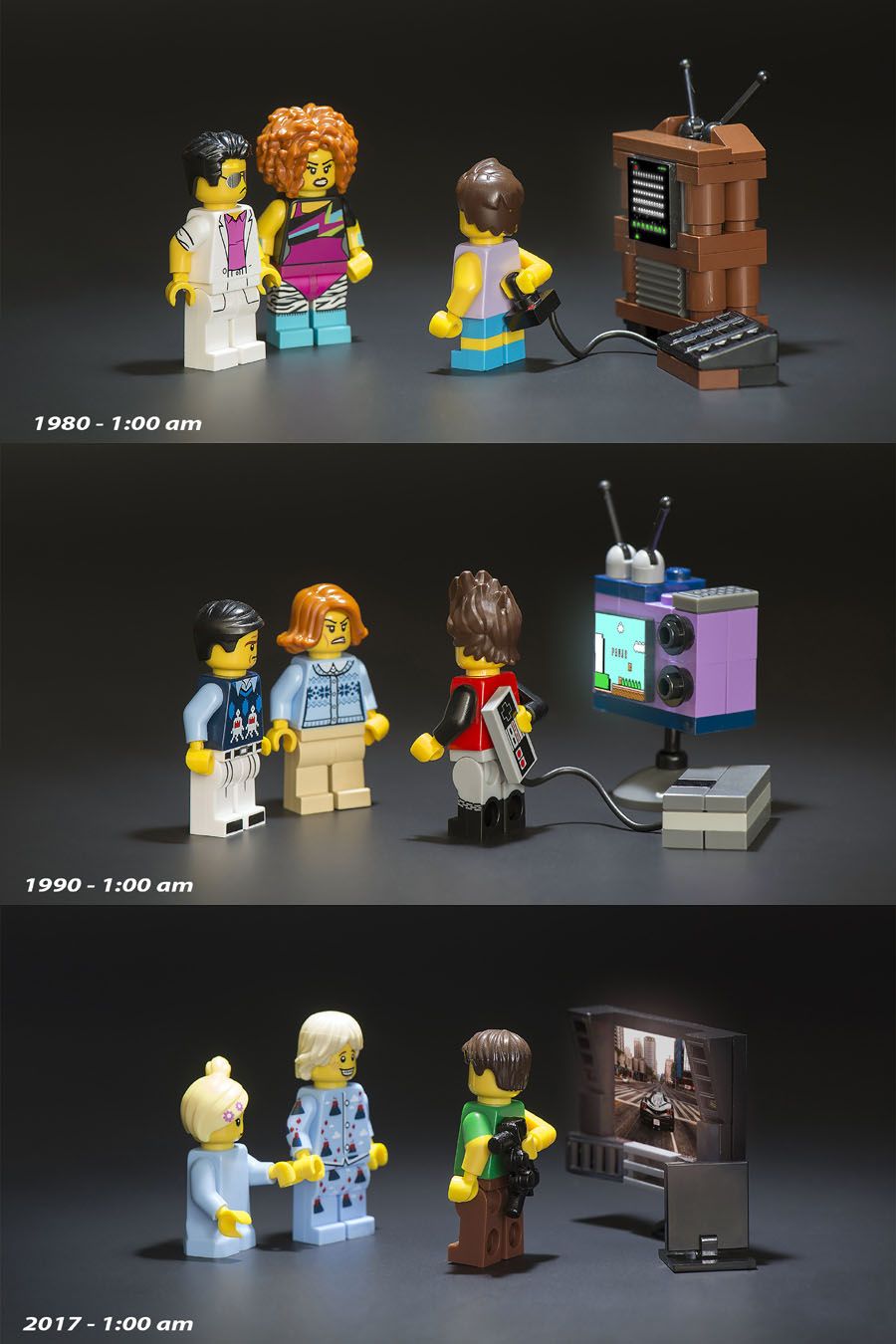 Photographie graphique petit format PAPA GAMERS ! – SAMSOFY – 24 × 36 cm