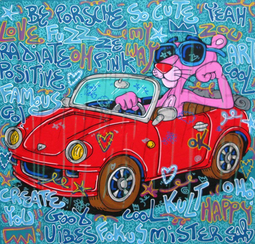 Tableau de RICO SAB a pour titre Radiate positive style street pop art, street art dim : RICO SABprix:950