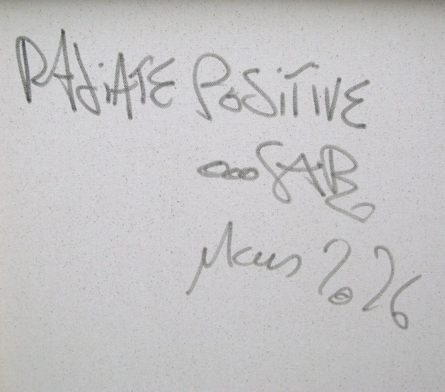 Tableau de RICO SAB a pour titre Radiate positive style street pop art, street art dim : RICO SABprix:950