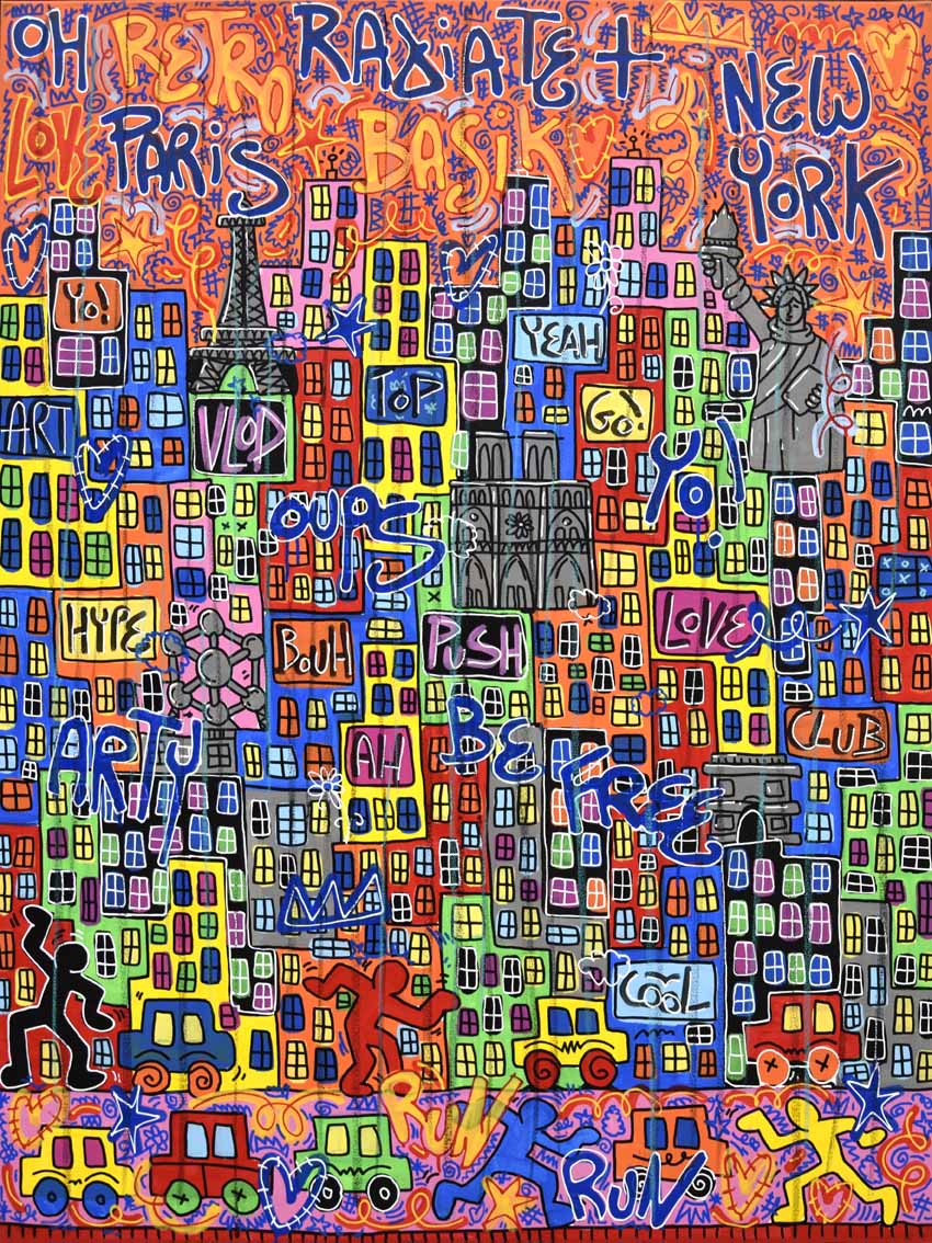 Editions d'art de RICO SAB a pour titre BASIK style street pop art dim : RICO SABprix:70