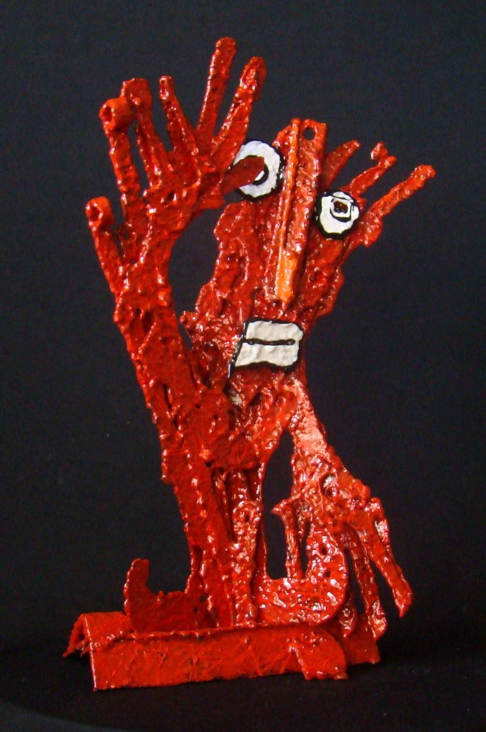 Sculpture graphique petit format Hello Everybody – MICHADU – 37 × 58 cm