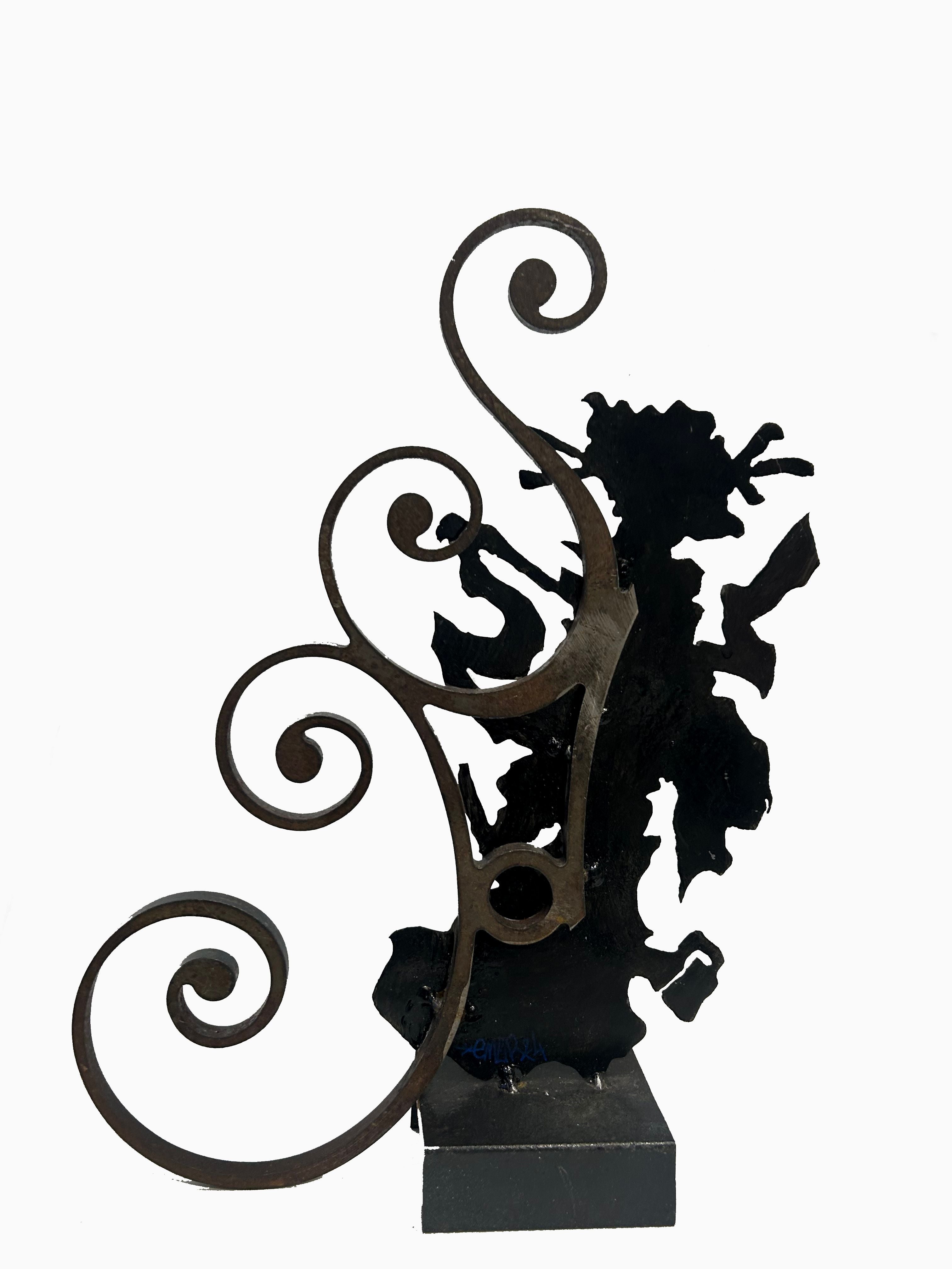 Sculpture de EMER a pour titre Dame oh yeah style graphique dim : EMERprix:260