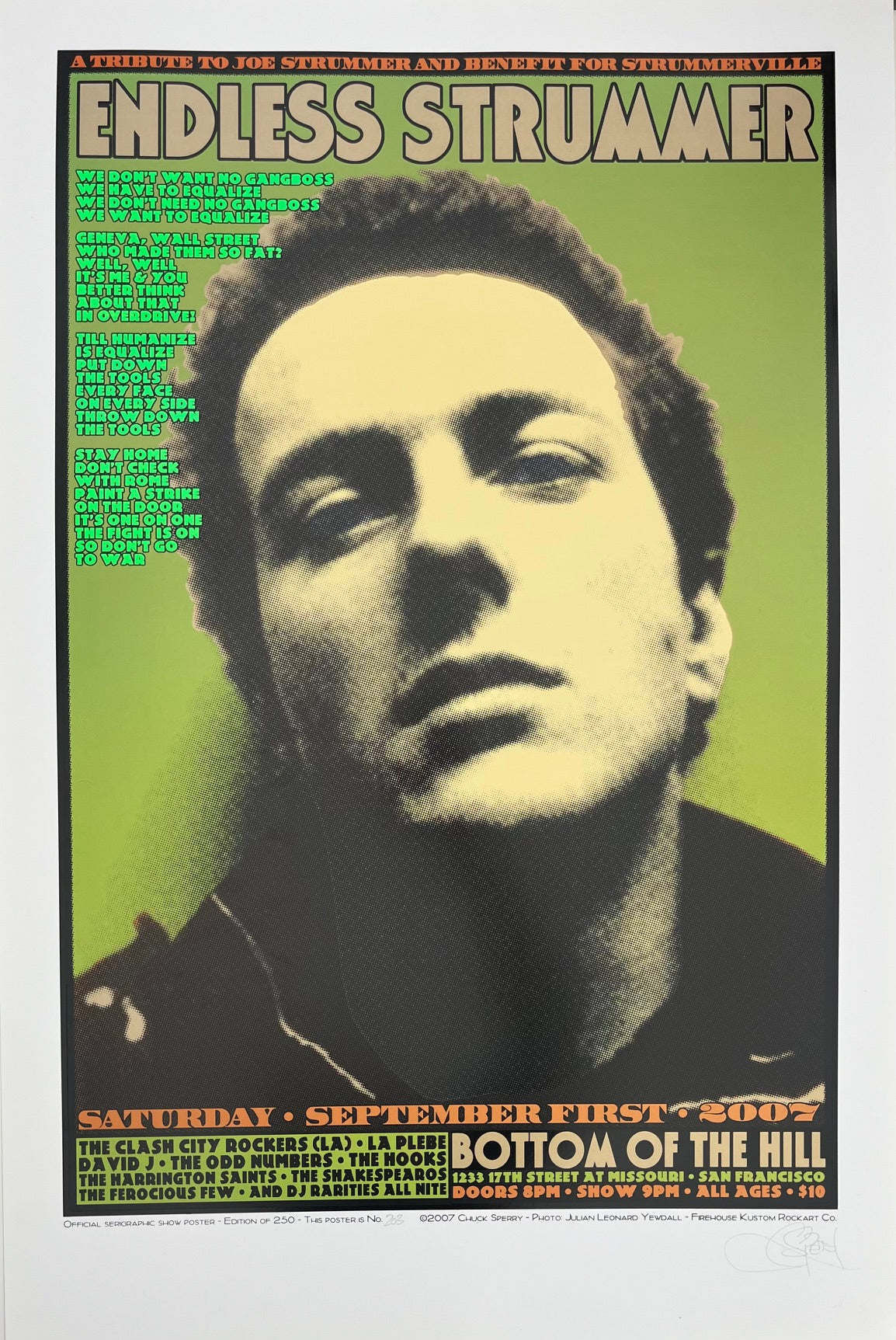 Serigraphie archives chuck sperry moyen format ENDLESS STRUMMER 2007 – CHUCK SPERRY – 89 × 59 cm