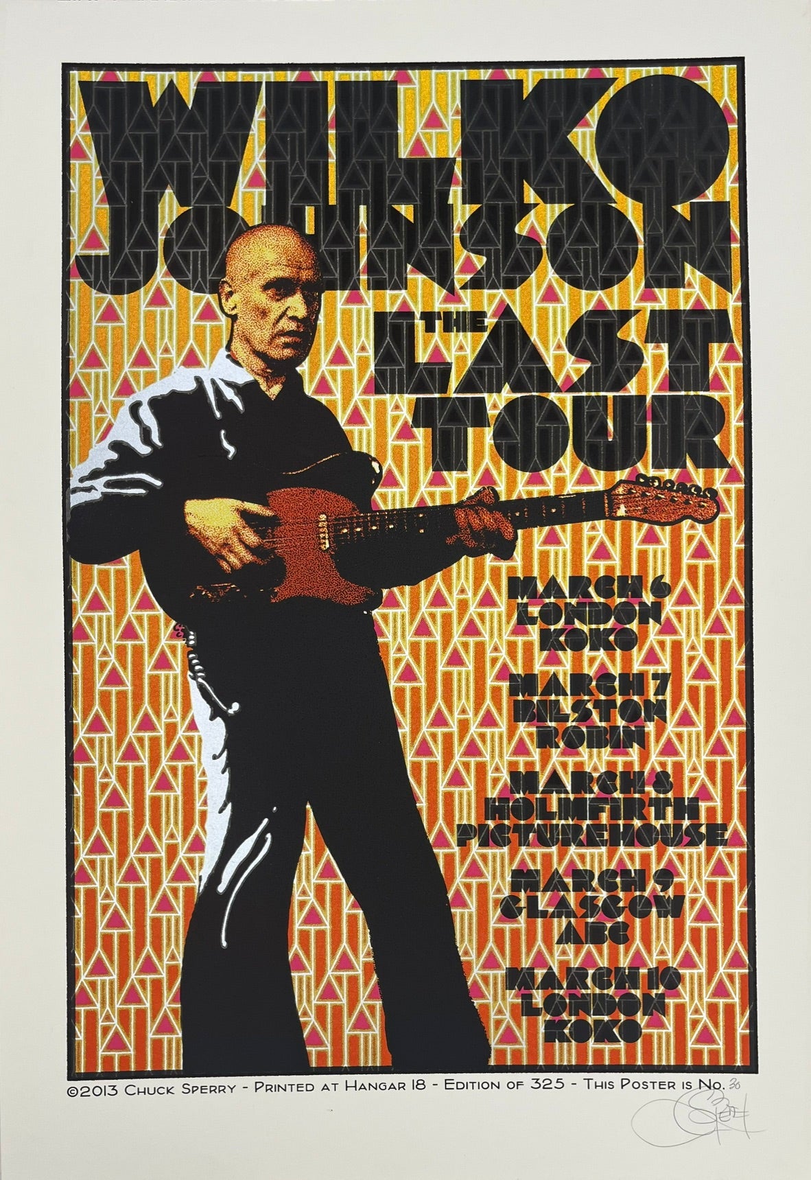 Serigraphie archives chuck sperry moyen format WILKO JOHNSON 2013 – CHUCK SPERRY – 81 × 56 cm