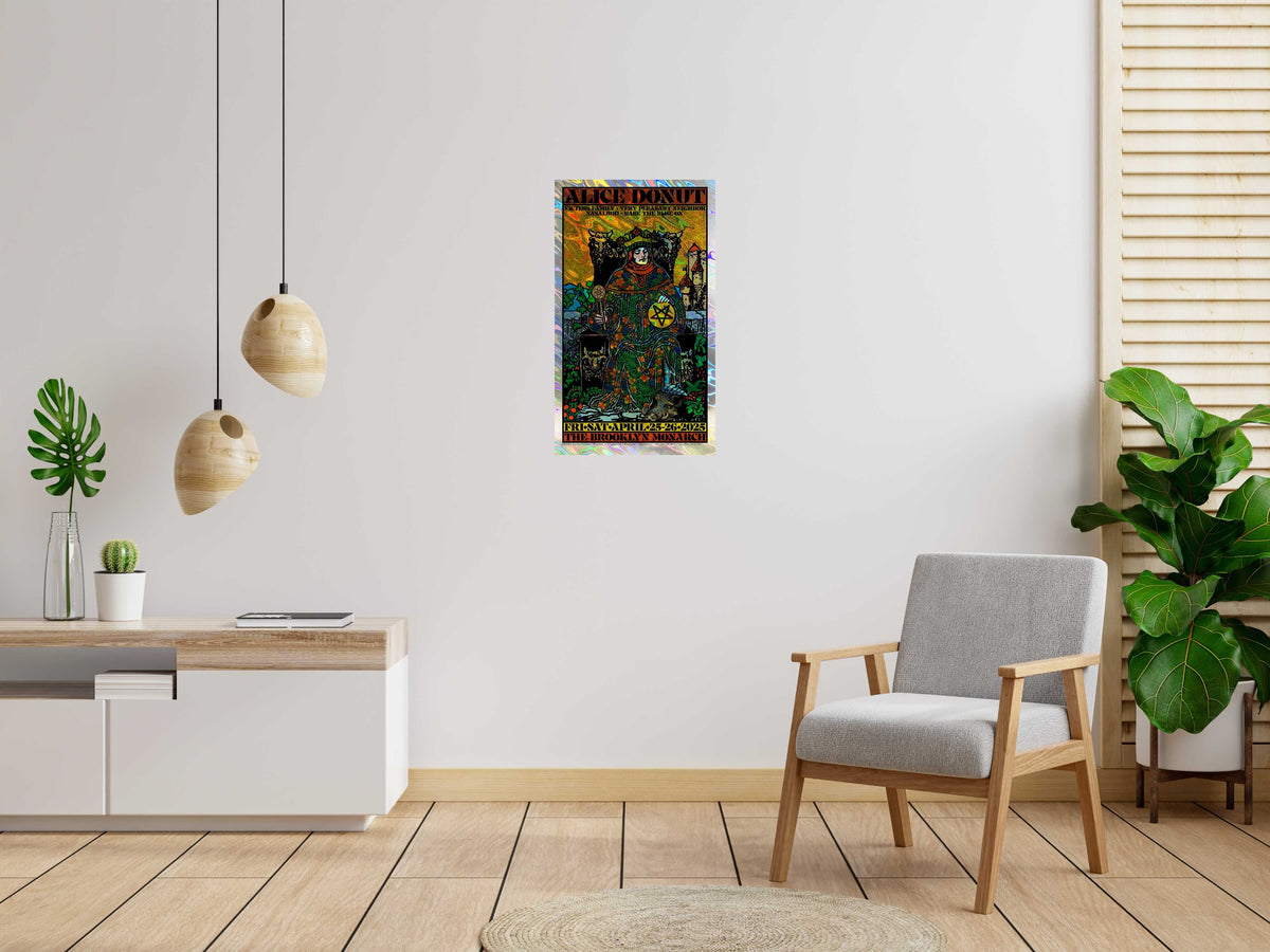 Serigraphie ALICE DONUT lava AP de CHUCK SPERRY dans un intérieur – 50 × 86 cm
