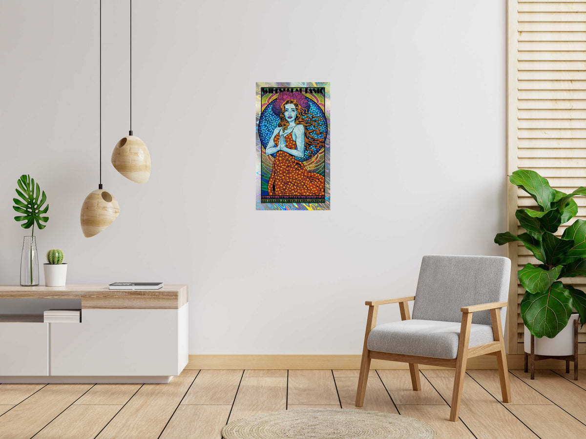 Serigraphie WIDESPREAD PANIC VENUS lava de CHUCK SPERRY dans un intérieur – 50 × 87 cm