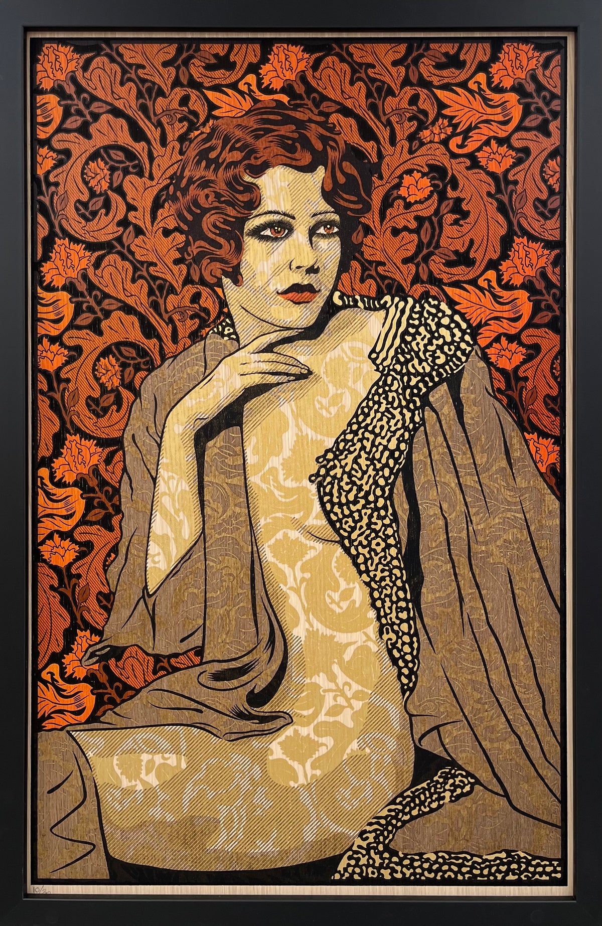 Serigraphie moyen format PSEUDEA wood panel – CHUCK SPERRY – 52 × 81 cm