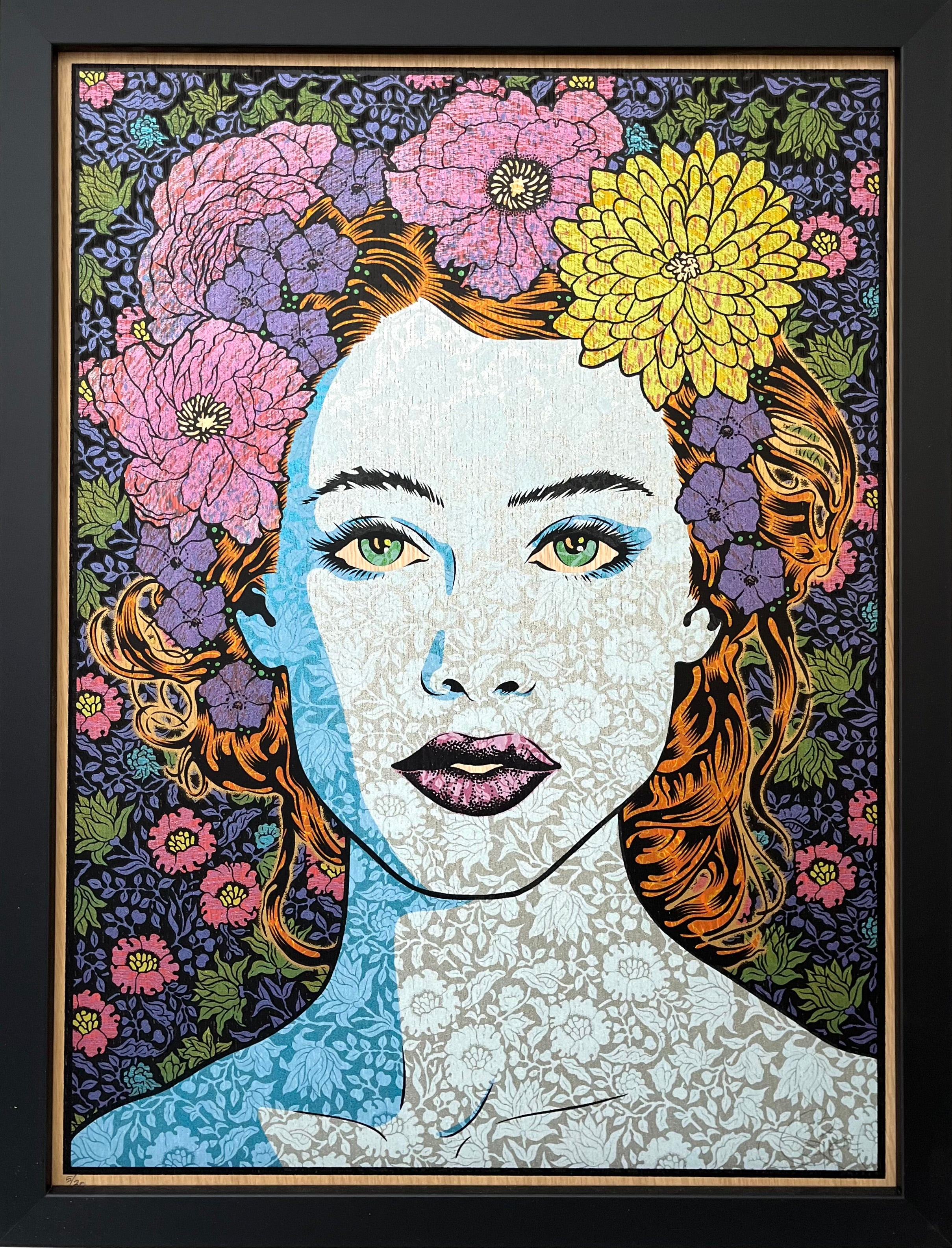 Serigraphie moyen format TRUTH wood panel – CHUCK SPERRY – 45 × 60 cm