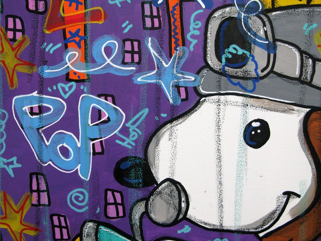 Tableau de RICO SAB a pour titre So cute style street pop art, street art dim : RICO SABprix:600