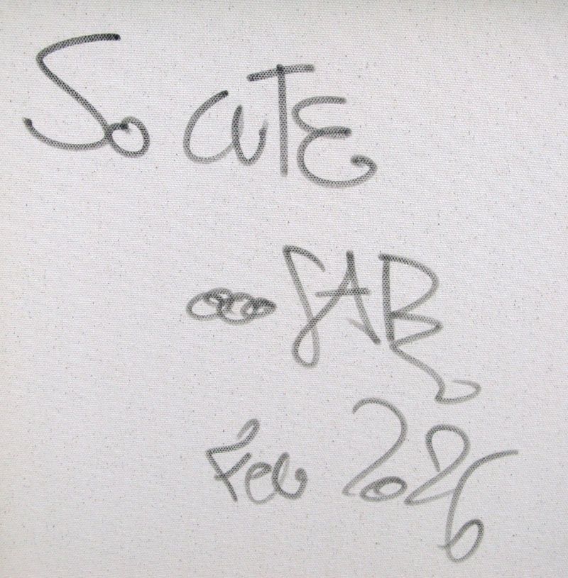 Tableau de RICO SAB a pour titre So cute style street pop art, street art dim : RICO SABprix:600