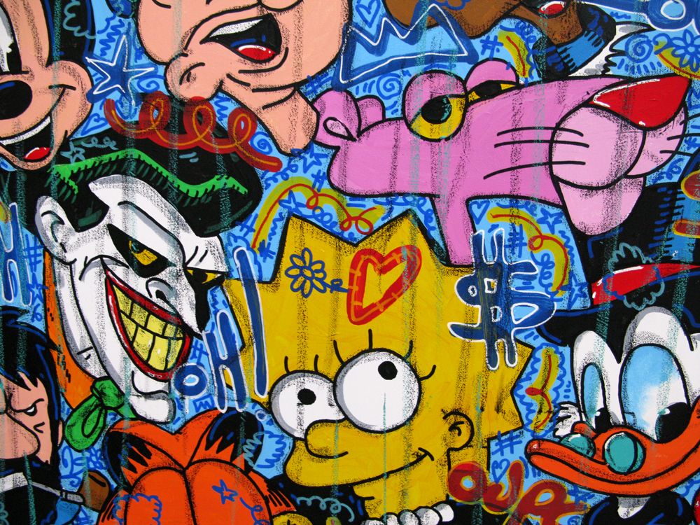 Tableau de RICO SAB a pour titre So kult style street pop art, street art dim : RICO SABprix:950