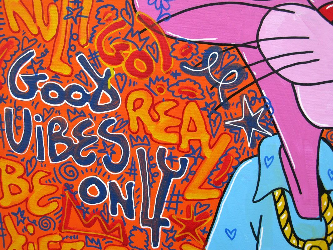 Tableau de RICO SAB a pour titre Stars style street pop art, street art dim : RICO SABprix:1350