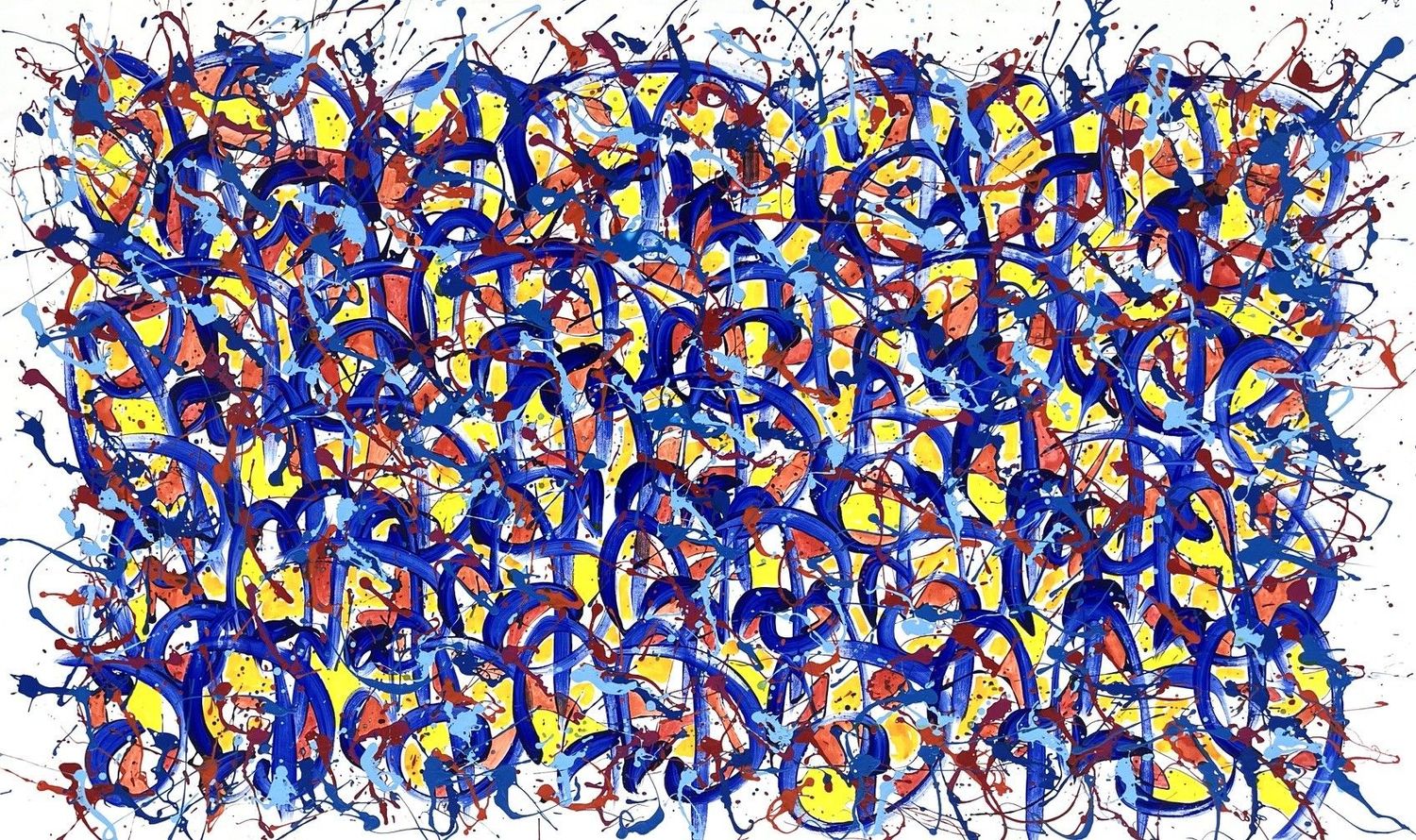 Tableau de STEPHANE RIME a pour titre NONAME E77 style abstrait dim : STEPHANE RIMEprix:1600