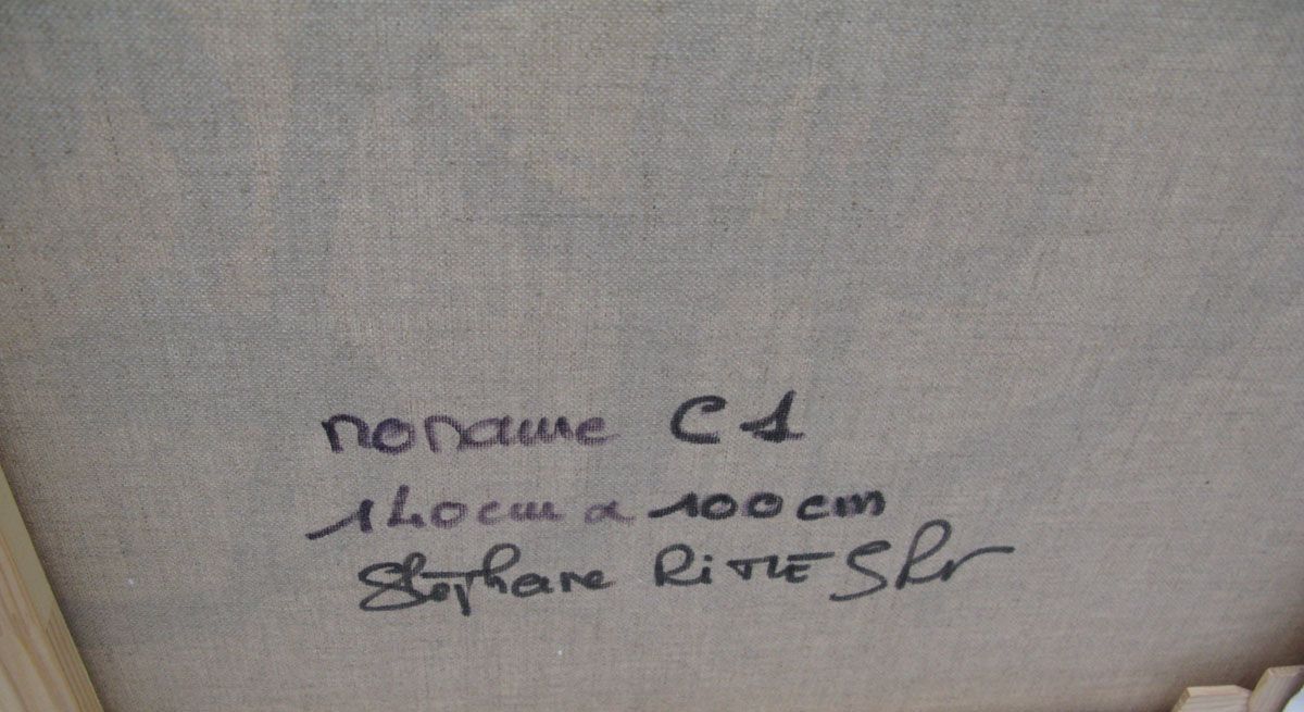 Tableau de STEPHANE RIME a pour titre noname C1 style abstrait dim : STEPHANE RIMEprix:1350