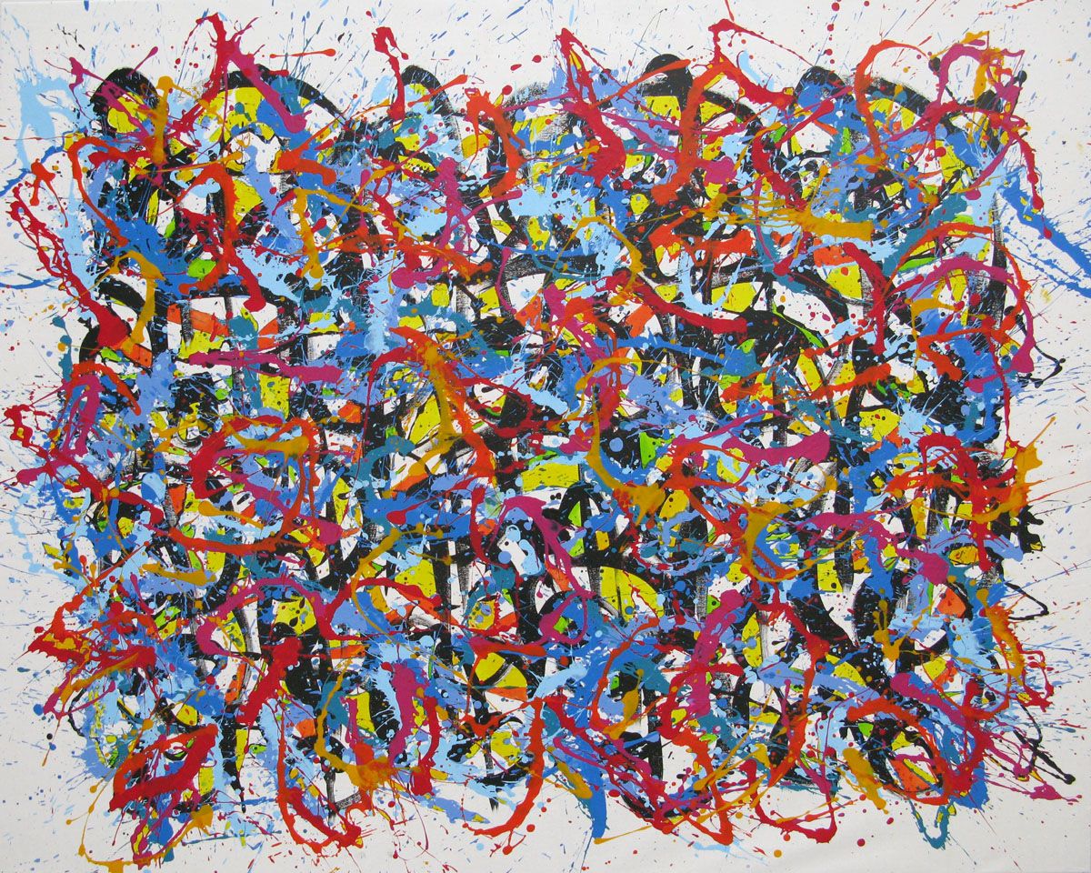 Tableau de STEPHANE RIME a pour titre NONAME D56 BIS style abstrait dim : STEPHANE RIMEprix:1350