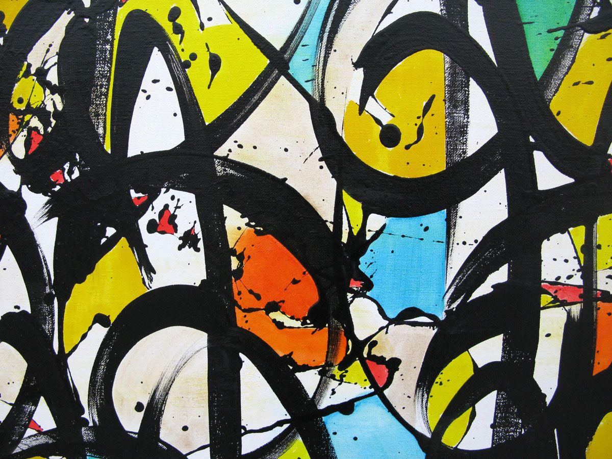 Tableau de STEPHANE RIME a pour titre NONAME D64 style abstrait dim : STEPHANE RIMEprix:1700