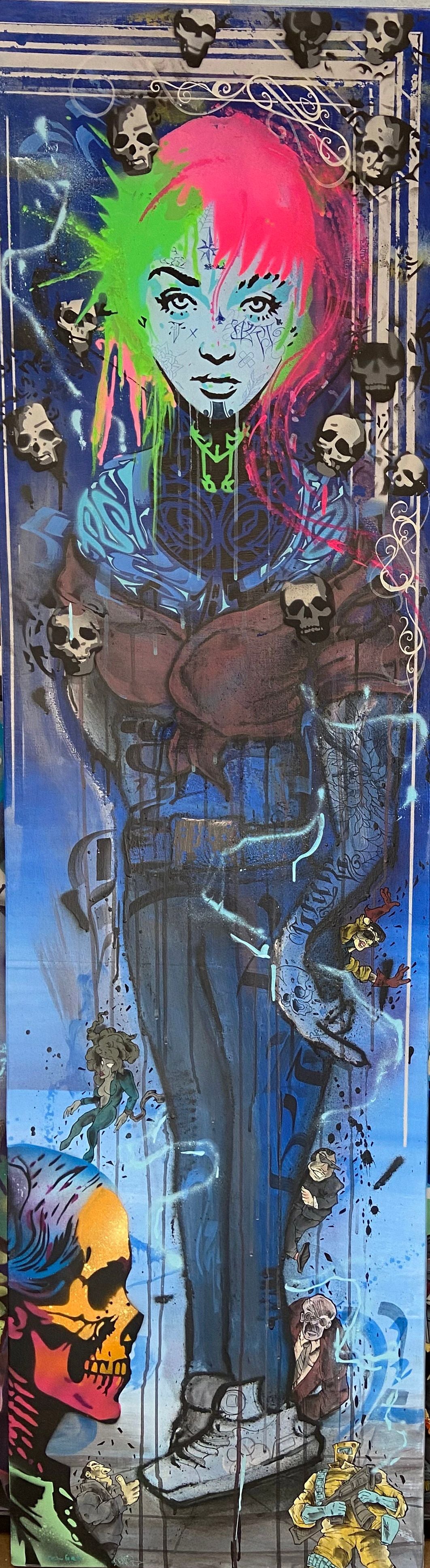 Tableau de Craig & Emer a pour titre Libertad style street art dim : Craig & Emerprix:850