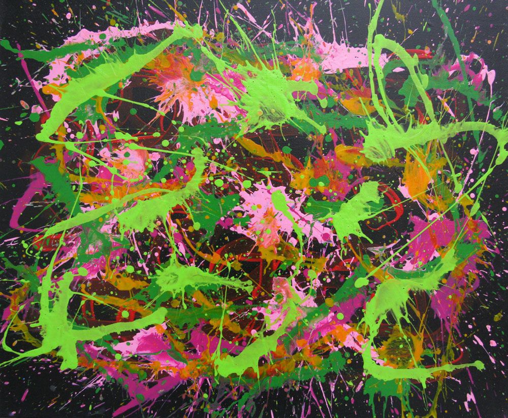 Tableau abstrait moyen format SERIE NO NAME N° 12 – STEPHANE RIME – 54 × 65 cm