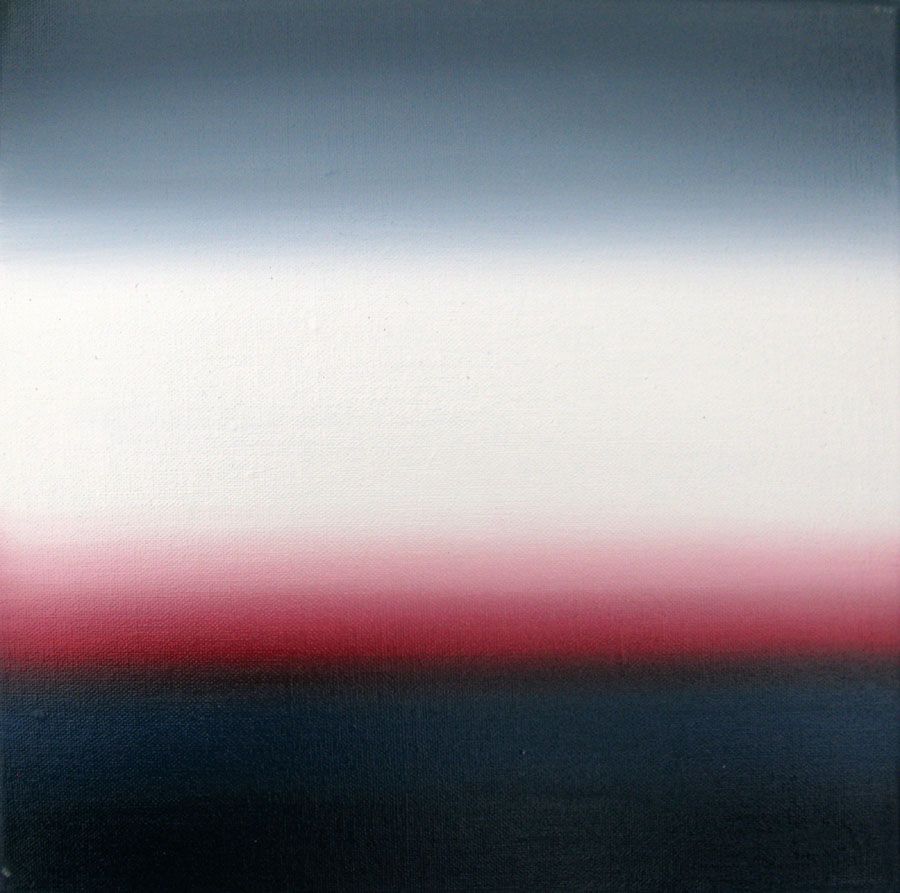 Tableau abstrait petit format bleu MICHIGAN LAKE V30 – ELISE BARAT – 30 × 30 cm