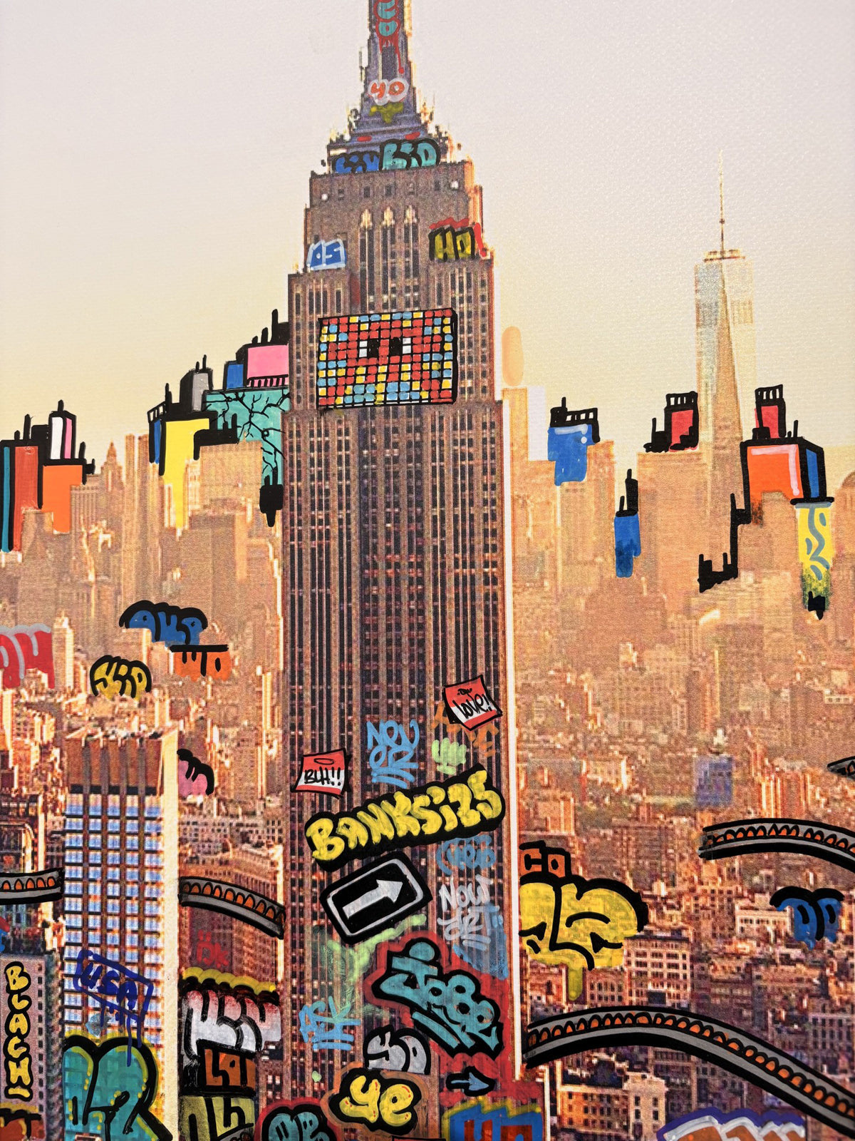Tableau New York Fury de BLACH dans un intérieur – 150 × 100 cm