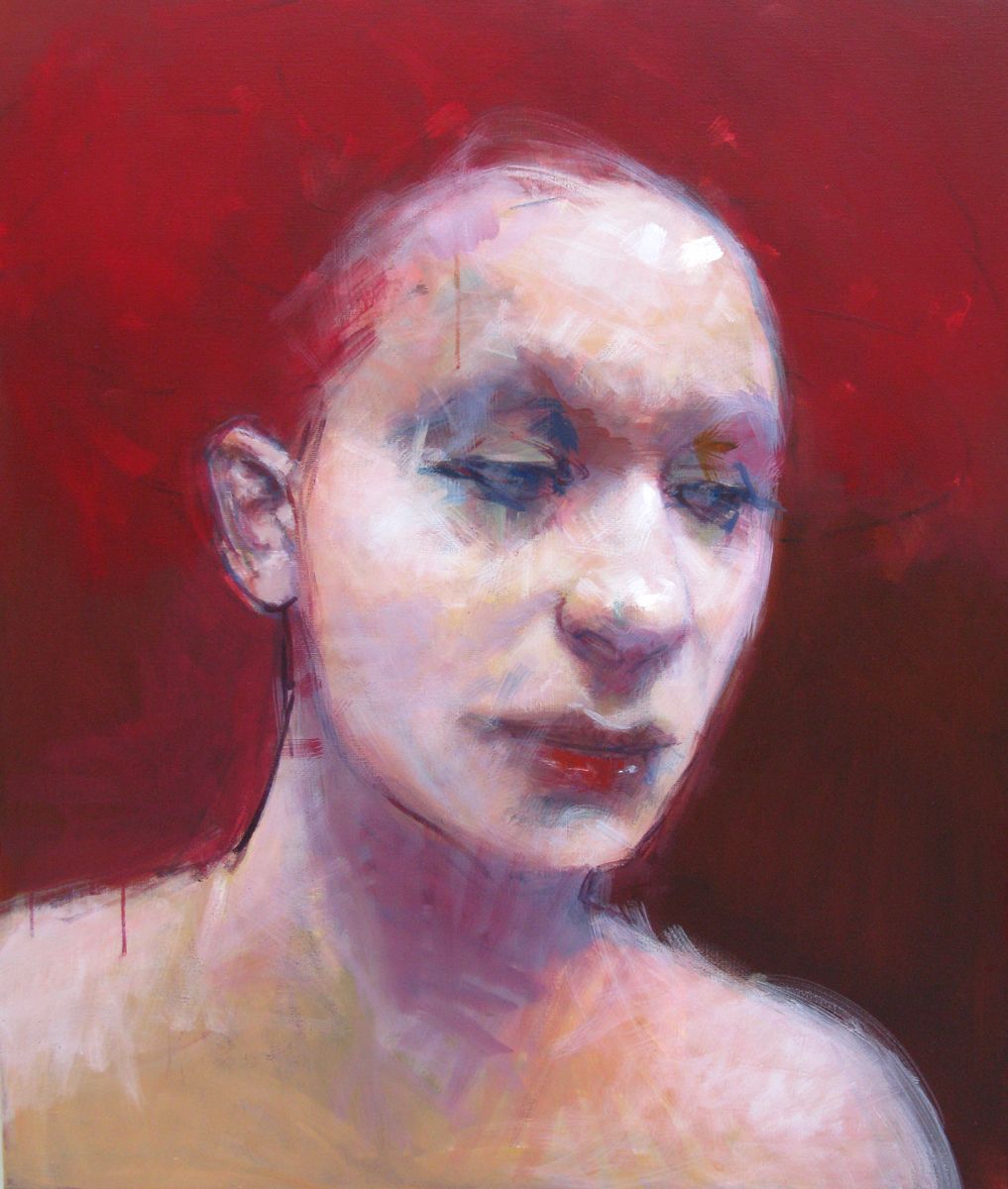 Tableau figuratif format xxl Les Coulisses – OLIVIER MASSEBEUF – 100 × 81 cm