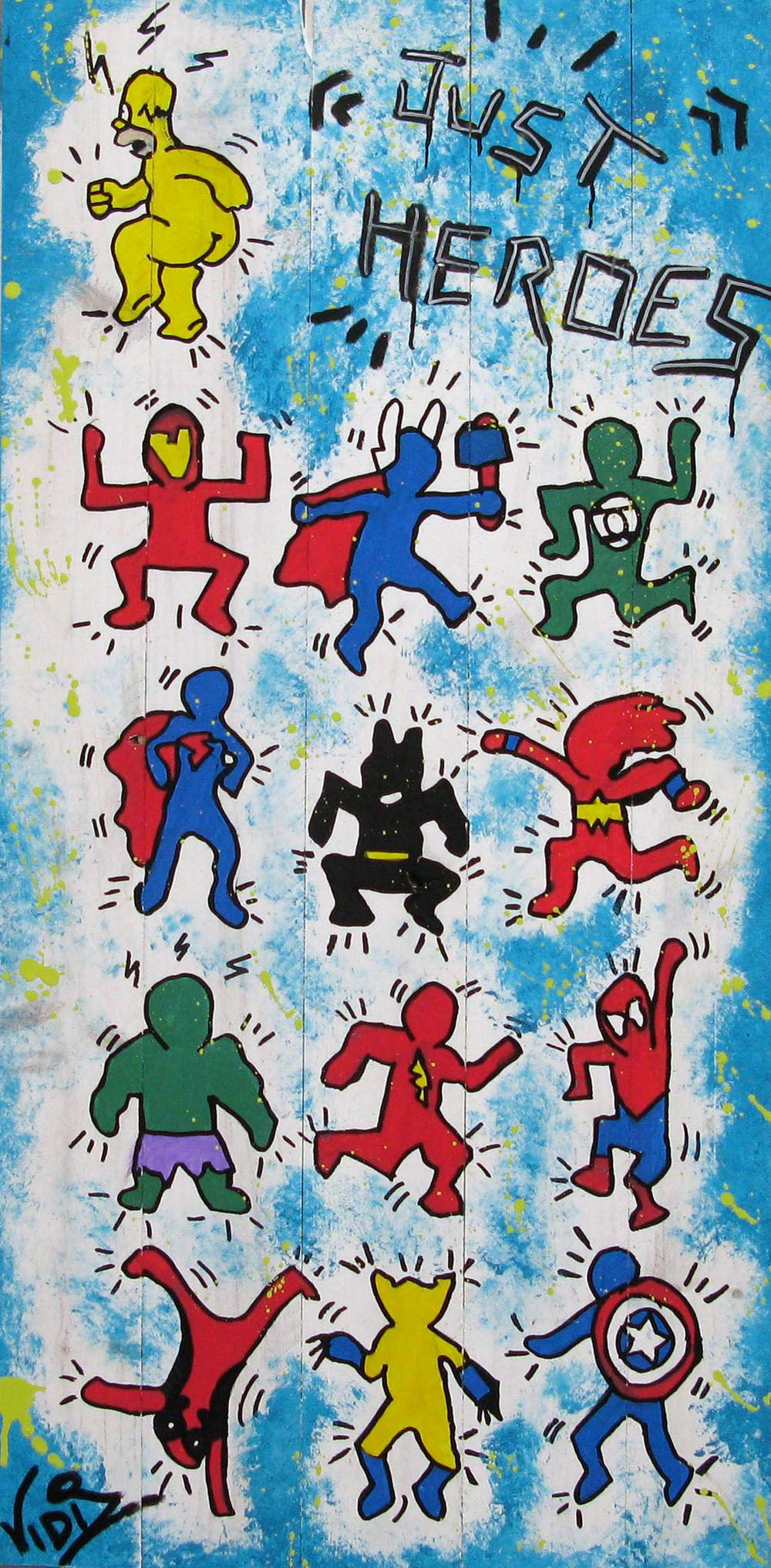 Tableau format xxl JUST HEROES – VIDIZ – 110 × 51 cm