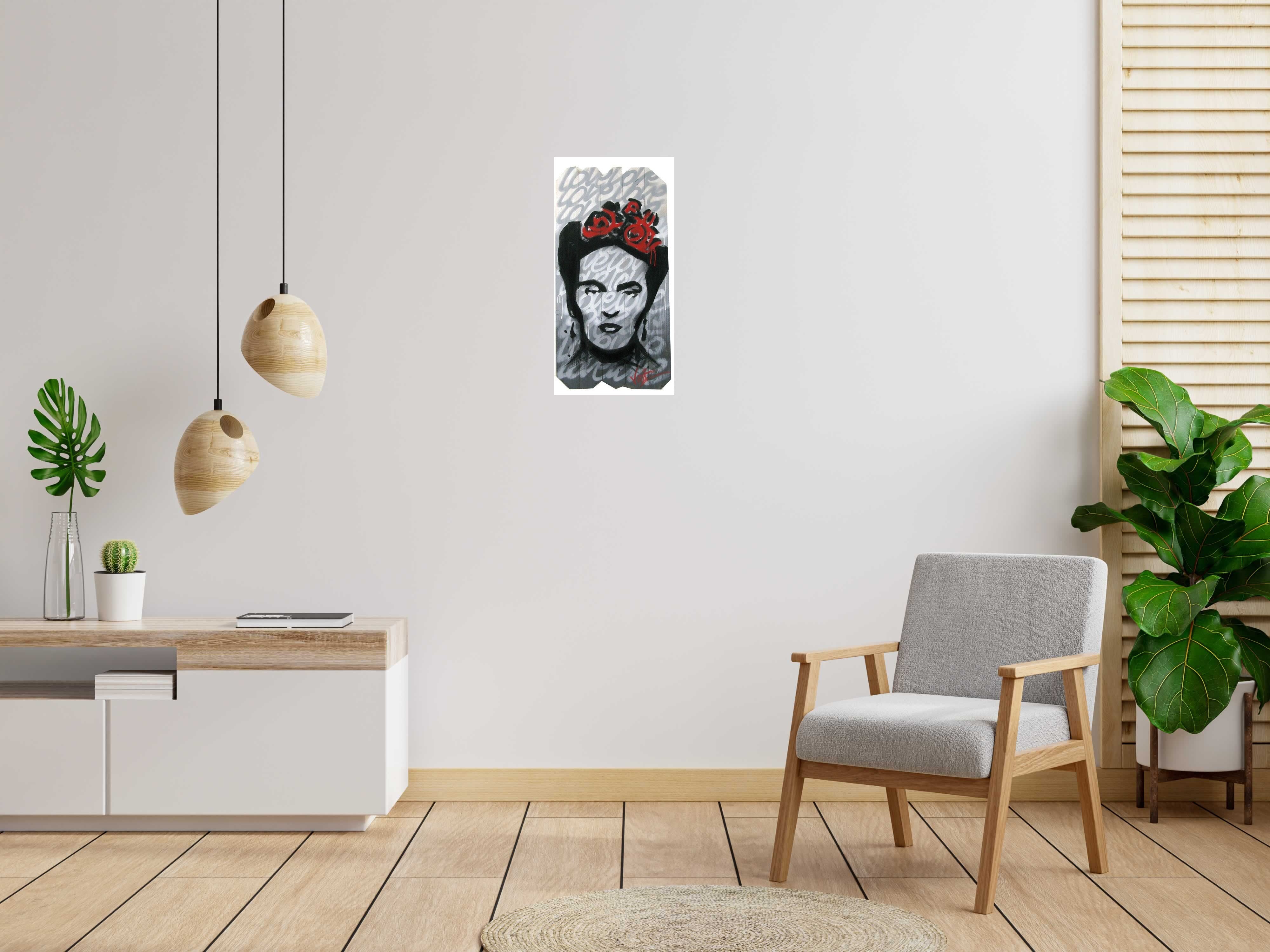 Tableau FRIDA de VIDIZ dans un intérieur – 101 × 51 cm