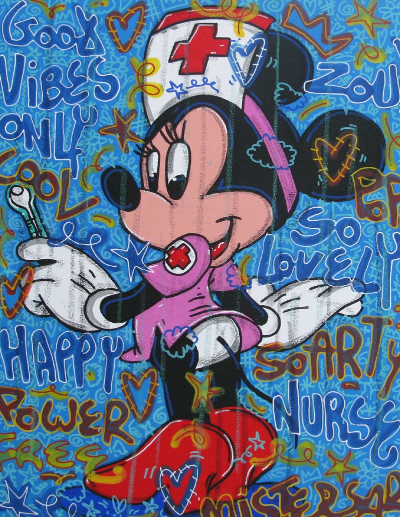 Tableau moyen format Sexy Nurse – RICO SAB – 60 × 80 cm