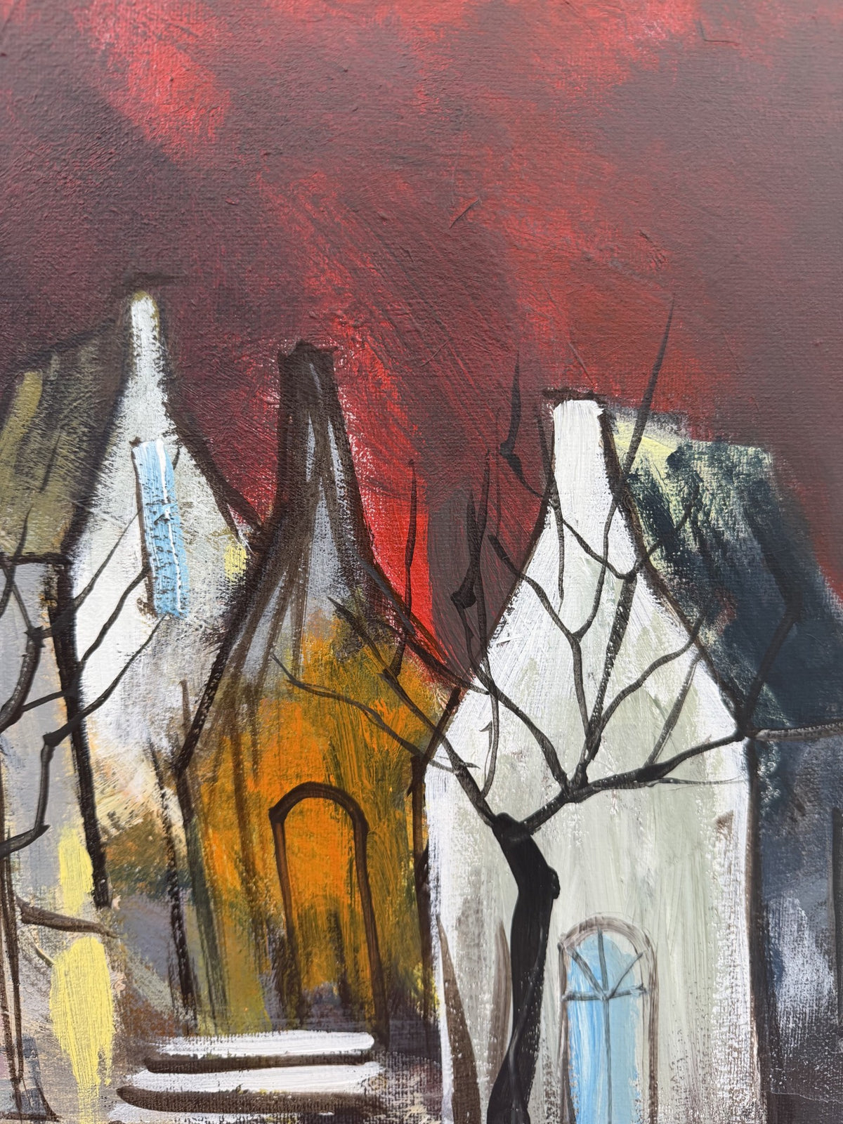 Tableau Selo - O.T. de IVAN TZONEV dans un intérieur – 40 × 40 cm